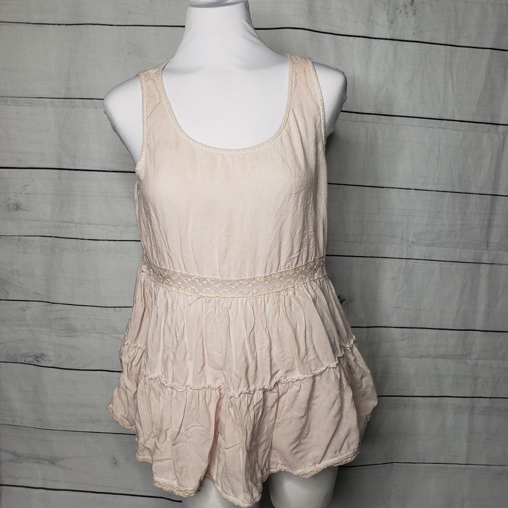 3/$25 Entro baby pink sleeveless tunic top  m